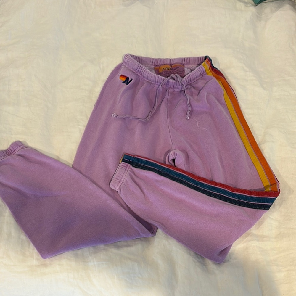 Aviator Nation Striped Sweatpants